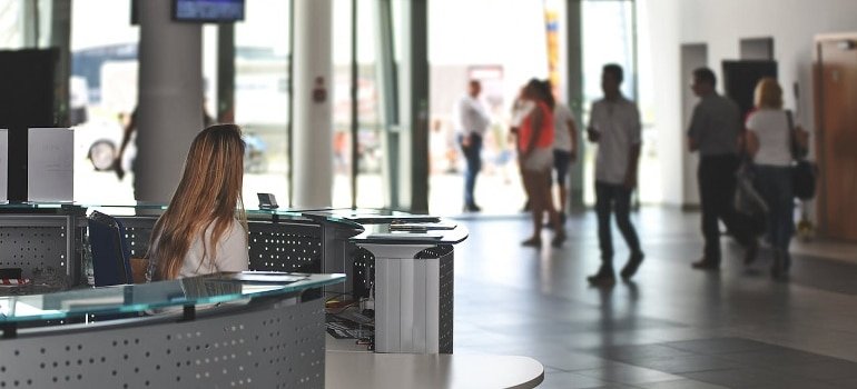 customs desk