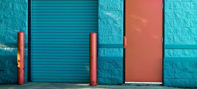 two garage doors 