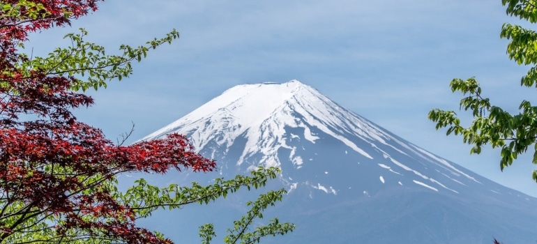 looking at the mountain after moving to japan