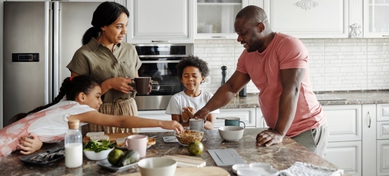 a couple Raising a Family in France