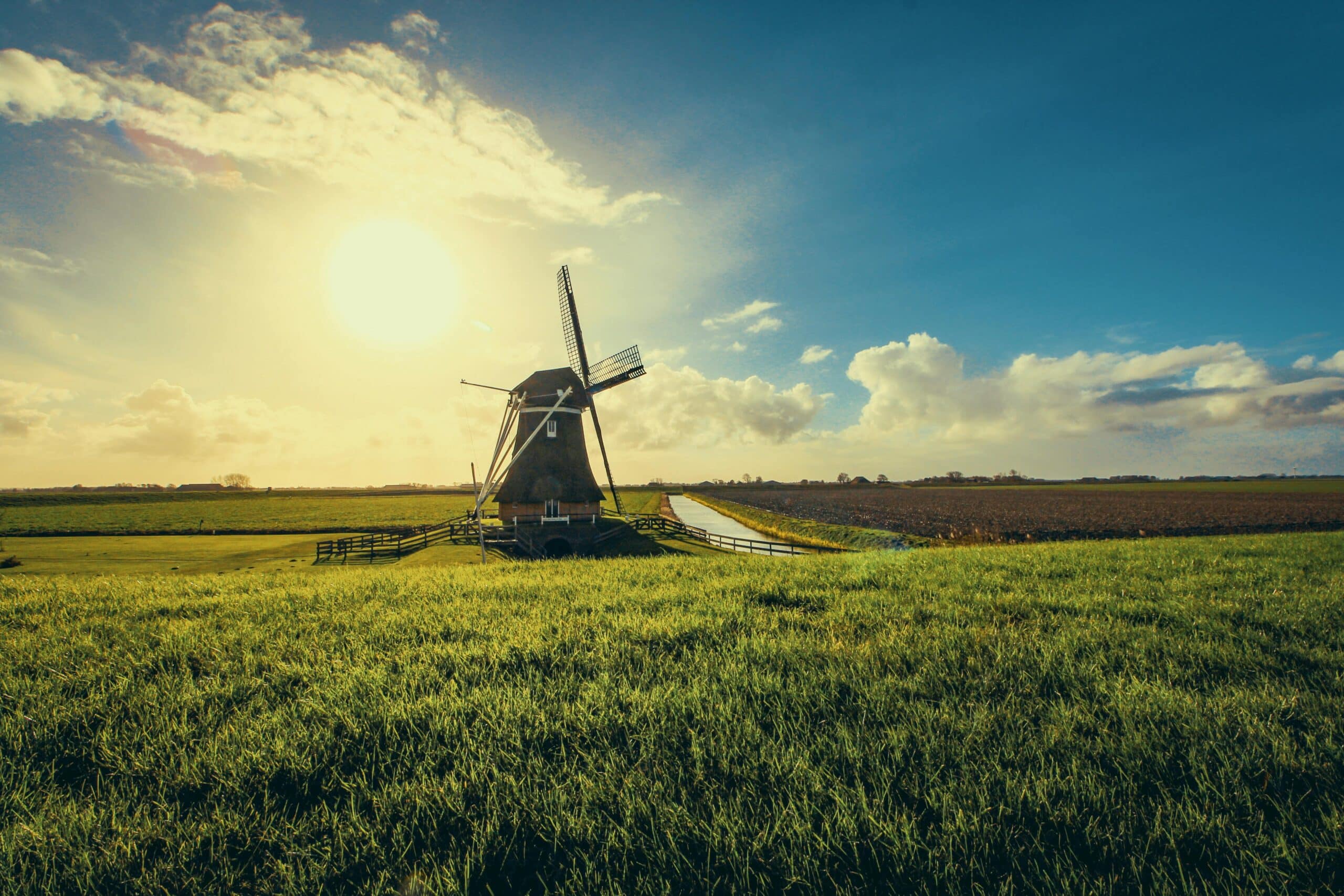 A sunny Netherlands.