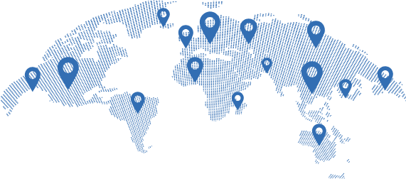 World Map With Markers
