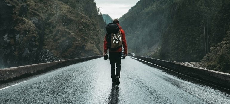 man walking