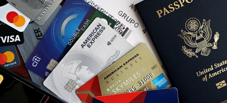 passport and credit cards