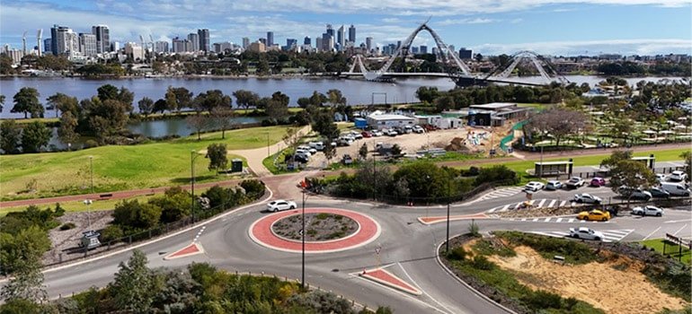 intersection in Australia