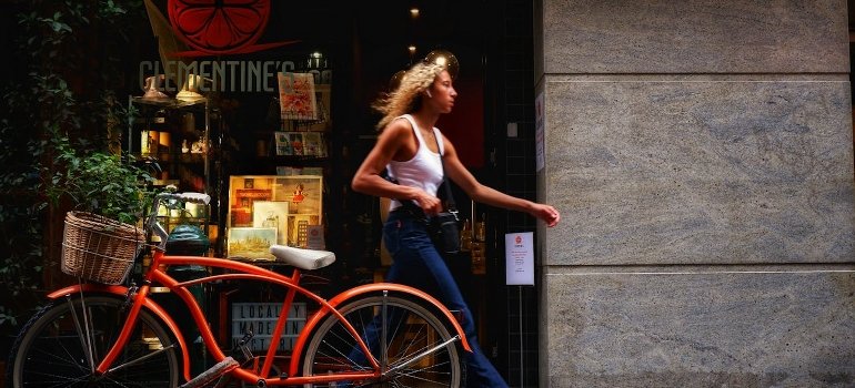 woman walking