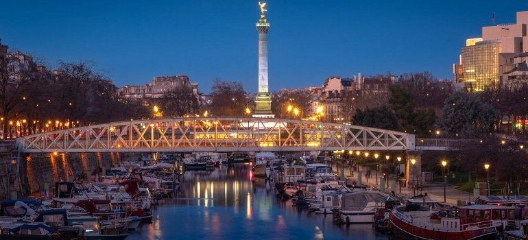Bastille at night