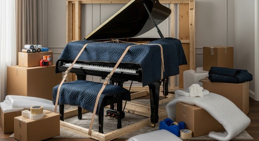 International Piano Moving - Packing